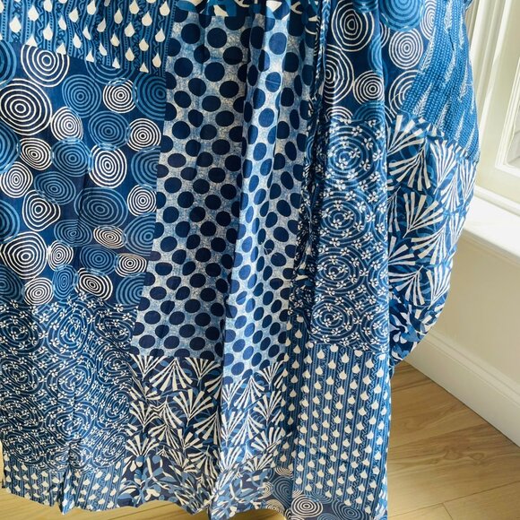 BRAND NEW Women Indian Handmade Cotton Kaftan Dress Hand Block Print Caftan Gown - Picture 3 of 7